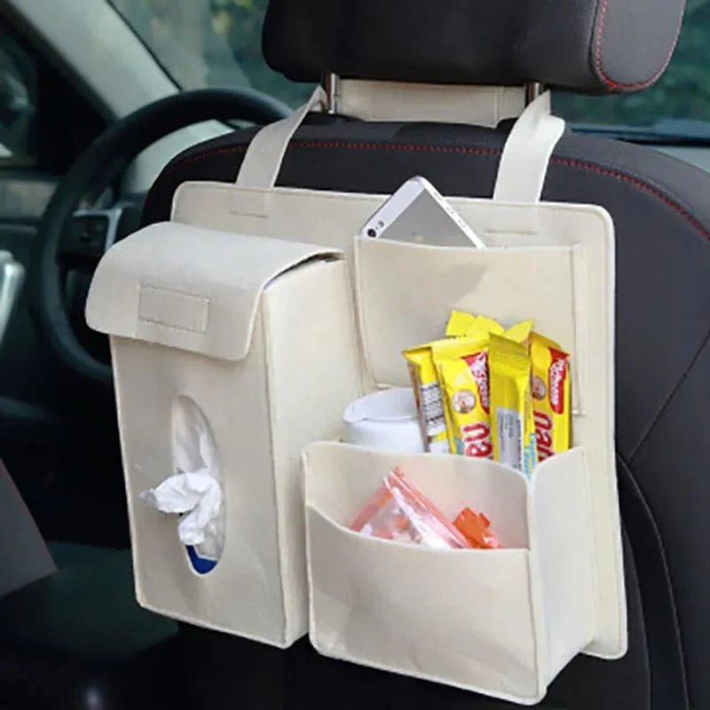 Canvas Material Car Back Seat Organizer - Image 5