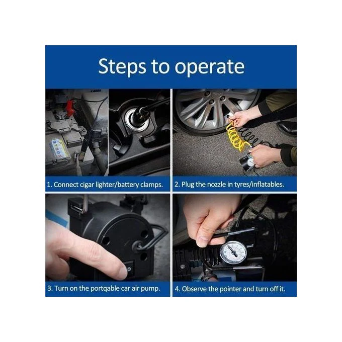 Car Air Compressor Pump Tyre Inflator - Image 4