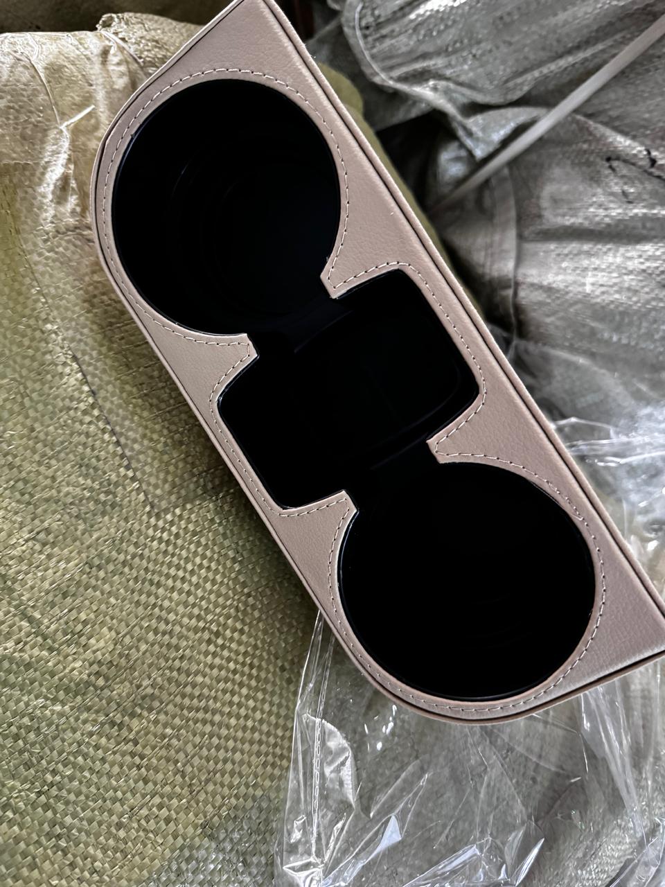 Car Cup Holder with Phone Holder & double Side Holders with high Quality Leather Cover - Image 8