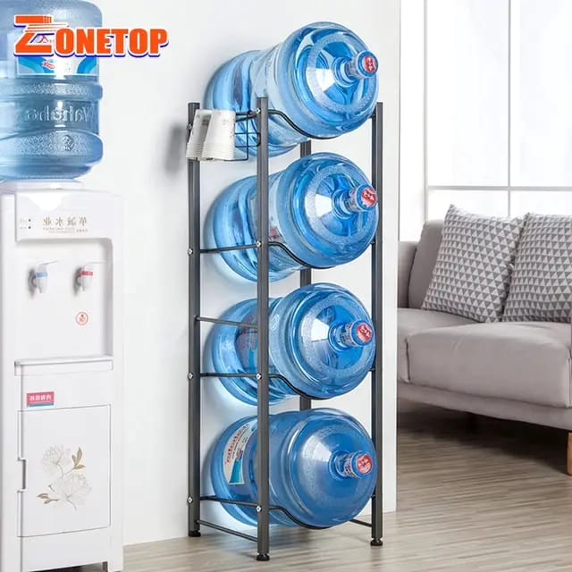 Carbon Steel Water Bottle Holder Racks Organizer Storage - Image 12