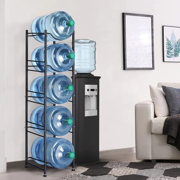 Carbon Steel Water Bottle Holder Racks Organizer Storage - Image 7