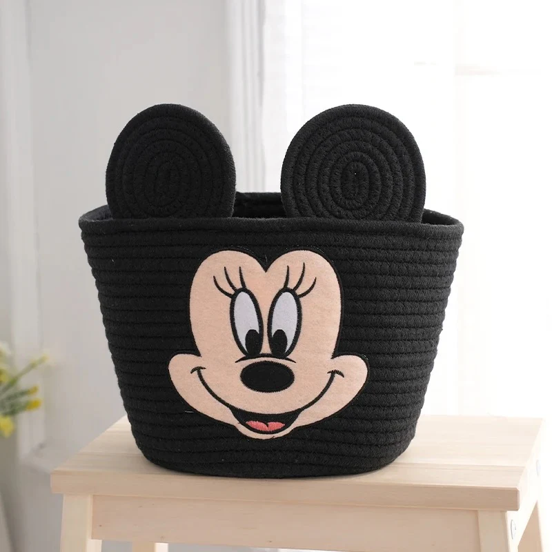 Cartoon cotton thread hand-woven storage basket sundry sorting basket - Image 3