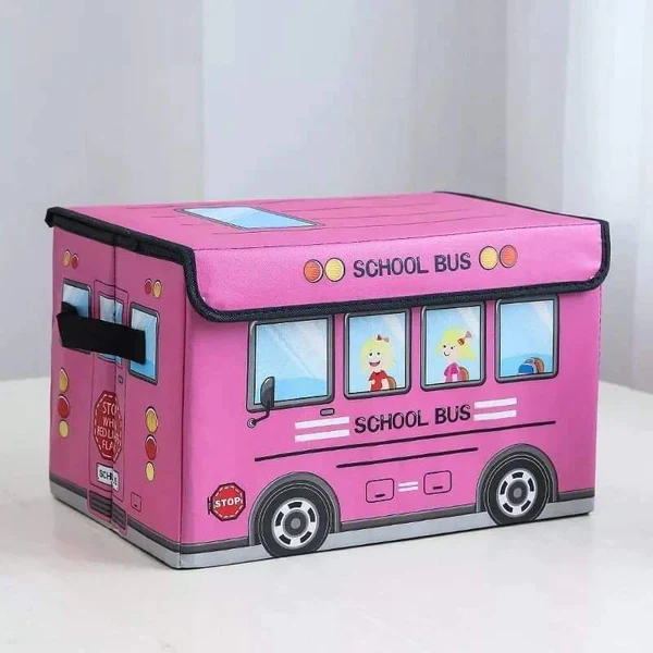 Cartoon themed foldable toy basket - Image 3