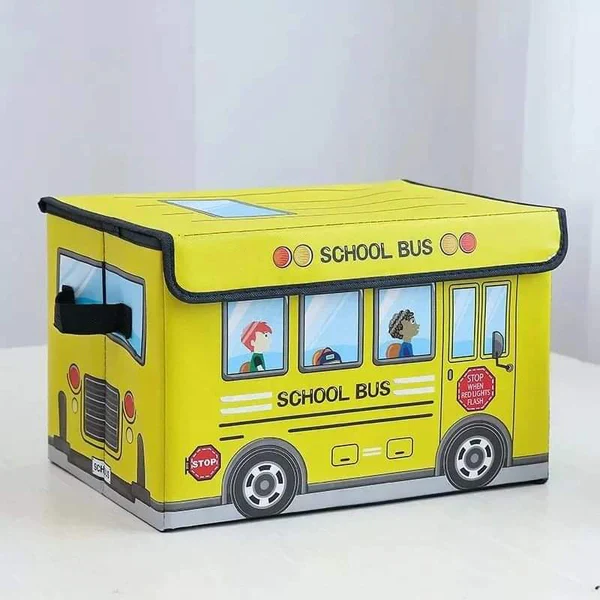 Cartoon themed foldable toy basket - Image 4
