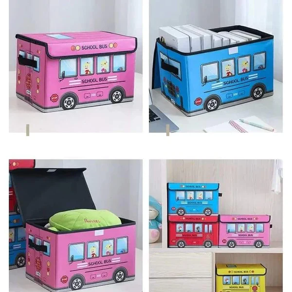 Cartoon themed foldable toy basket - Image 5