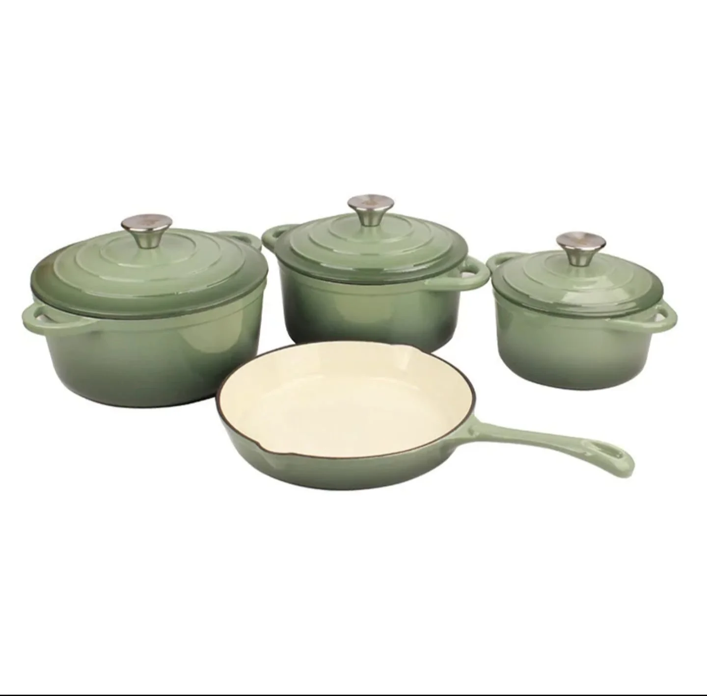 7 PCS Enamel Cast Iron Cooking Pots Set  Non-Toxic, Oven-Safe Pots for Kenyan Kitchens - Image 13