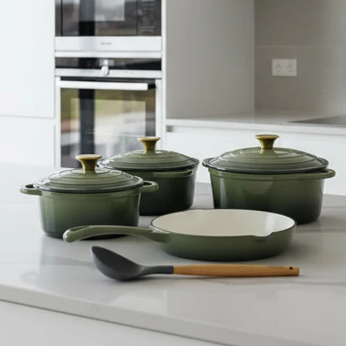 7 PCS Enamel Cast Iron Cooking Pots Set  Non-Toxic, Oven-Safe Pots for Kenyan Kitchens - Image 38