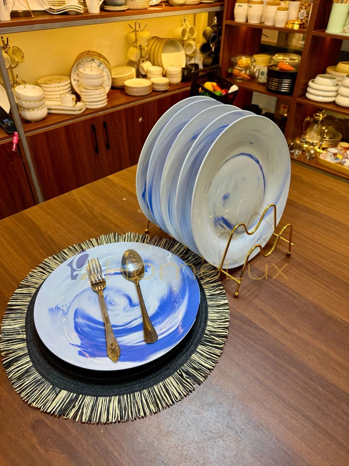 Marble Dinner Plates (Round) – Luxury Serving Plates - Image 3