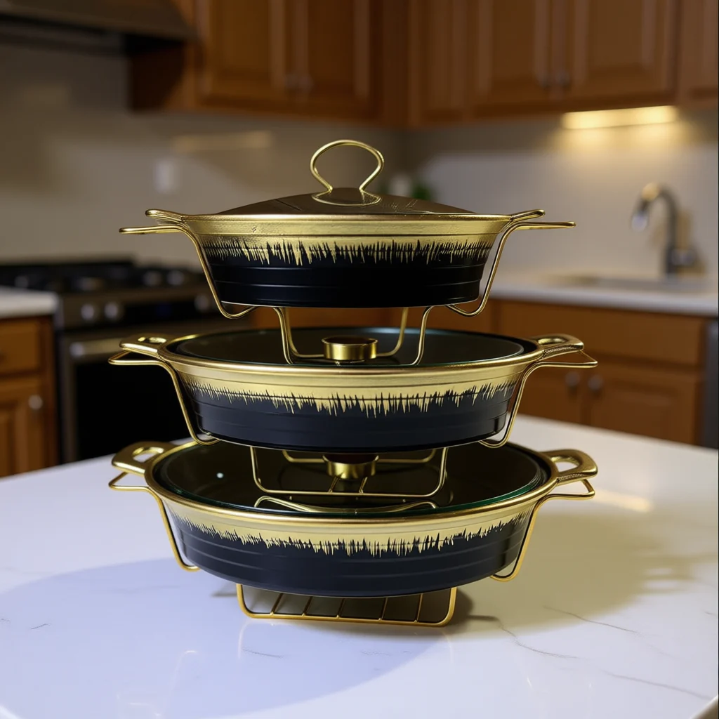 Ceramic Food Warmer Serving Bowl with Lid – Heat Retaining Hot Food Warmer Dish for Stew Rice Vegetables Oven Microwave Safe Ceramic Serving Bowl Set - Image 4