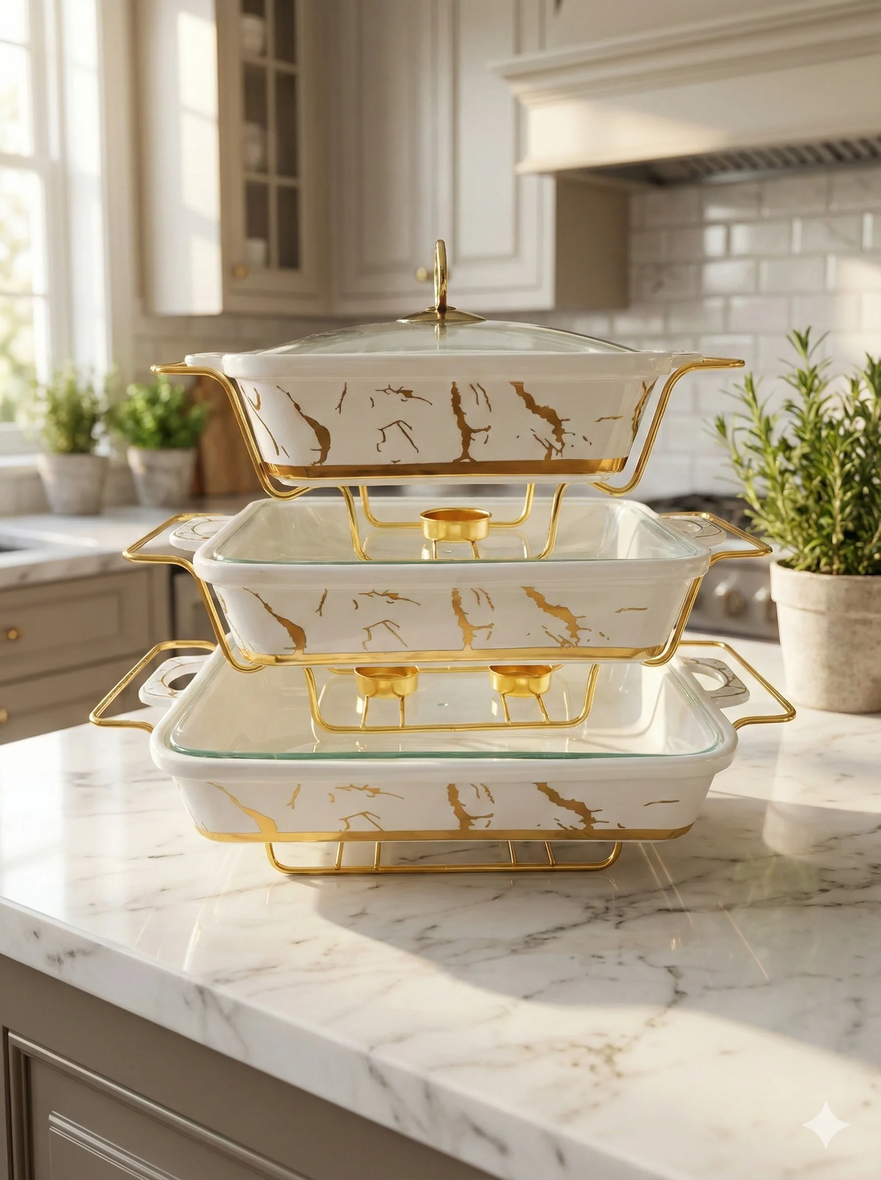 Ceramic Food Warmer Serving Bowl with Lid – Heat Retaining Hot Food Warmer Dish for Stew Rice Vegetables Oven Microwave Safe Ceramic Serving Bowl Set - Image 6