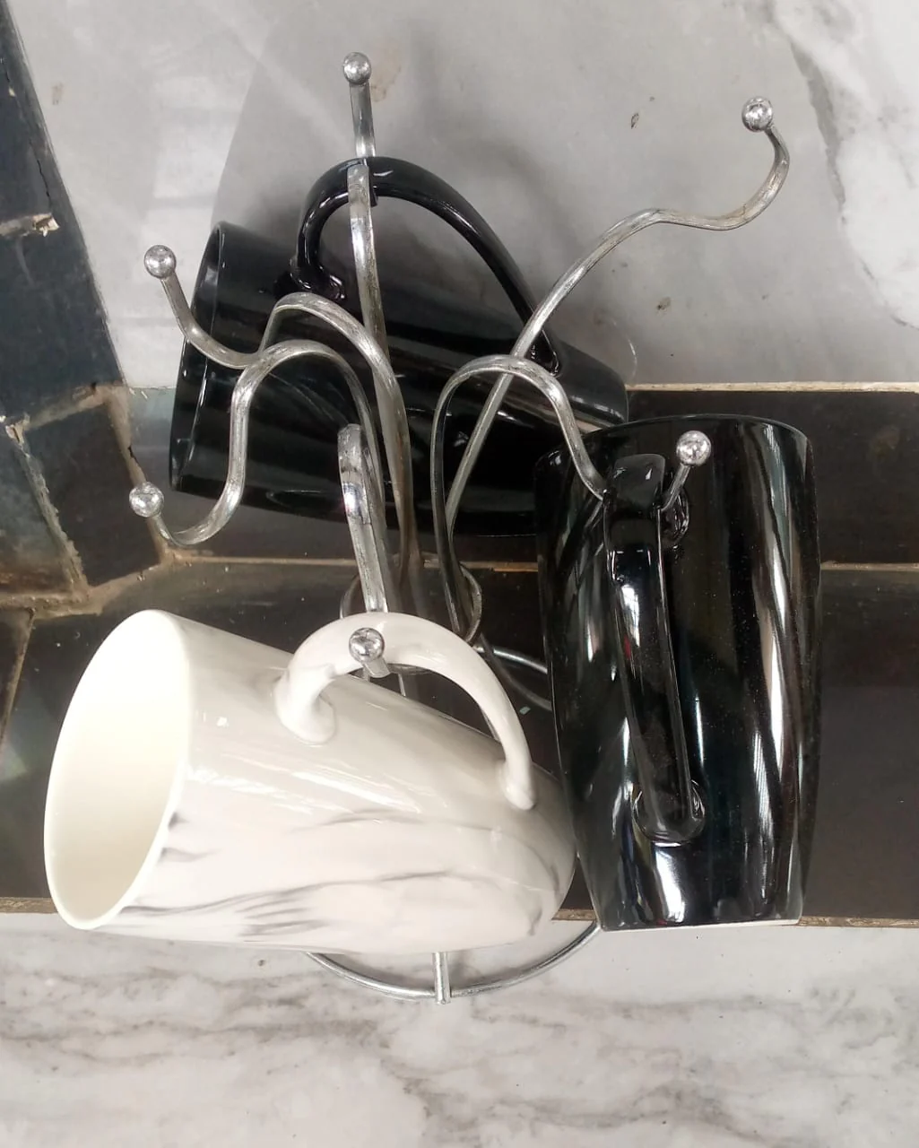 Ceramic marble Tall mug 6pcs set - Image 3