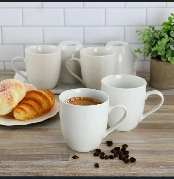 Ceramic white cup plain - Image 3