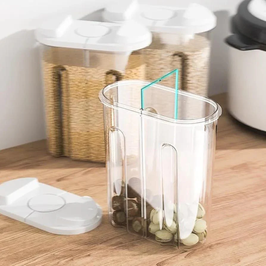 *Cereal Storage Container with Airtight Lids and 2 Compartments - Image 5