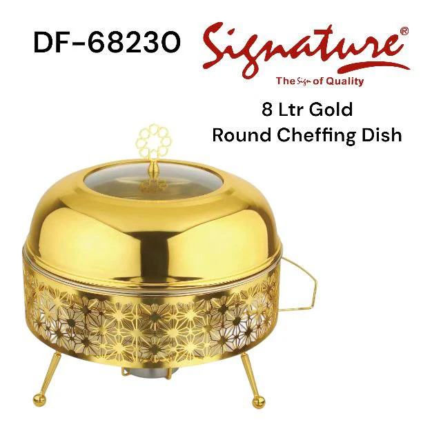 Chafing Dish High Grade Food Warmer Staineless Steel (8L) High Quality Steel - Image 4