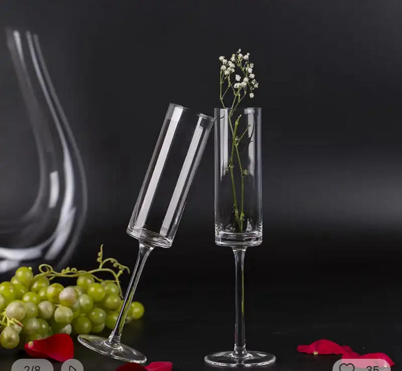 Champagne Flutes (a pair) - Image 3