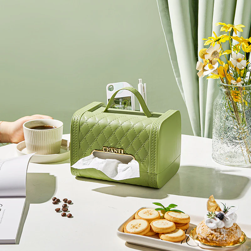 Chan 3 Slot Serviette Holder Tissue Box - Image 3