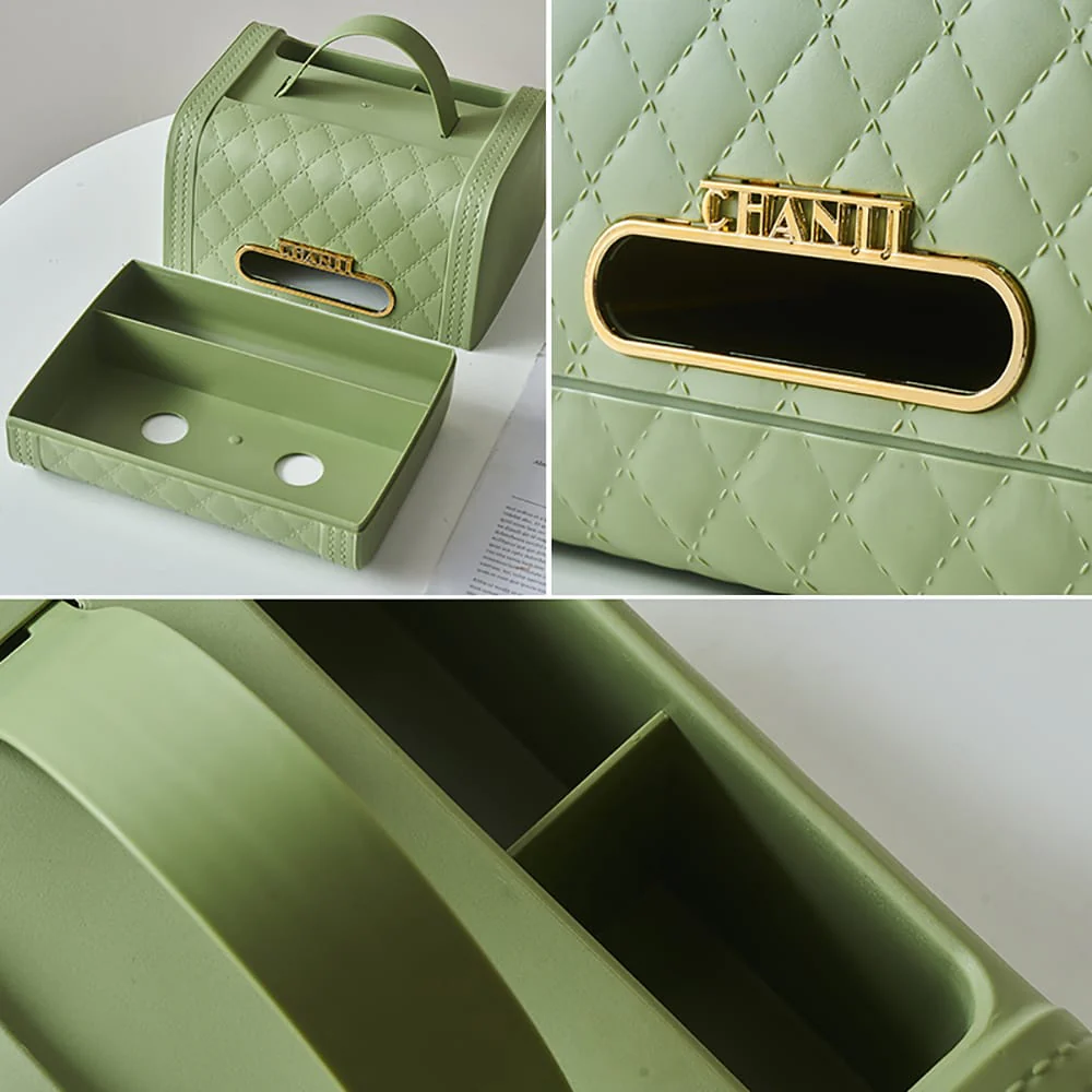 Chan 3 Slot Serviette Holder Tissue Box - Image 5
