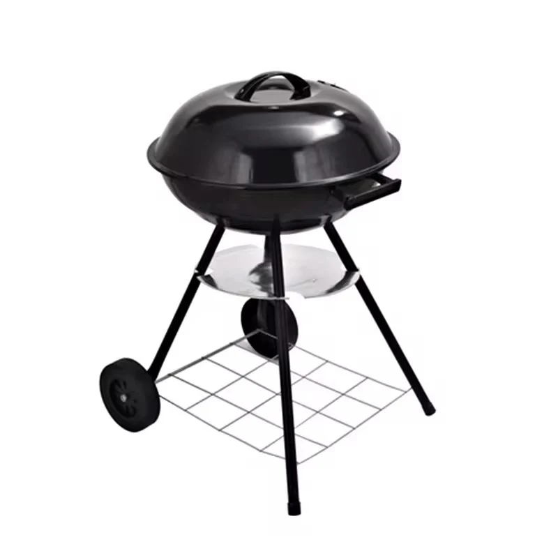 Charcoal Kettle Berbeque & BBQ Grill 44cm Portable with Wheels - Image 5