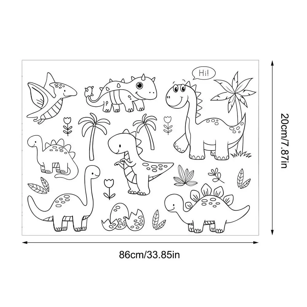 Children Coloring Paper Sticky Color Filling Paper Graffiti Scroll Coloring Paper Roll 200cm by 30cm - Image 8