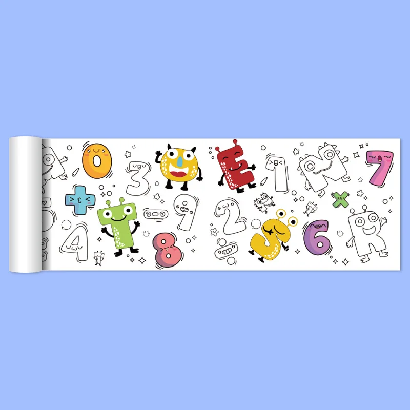 Children Coloring Roll Graffiti Drawing  Paper Chart 2pcs - Image 18