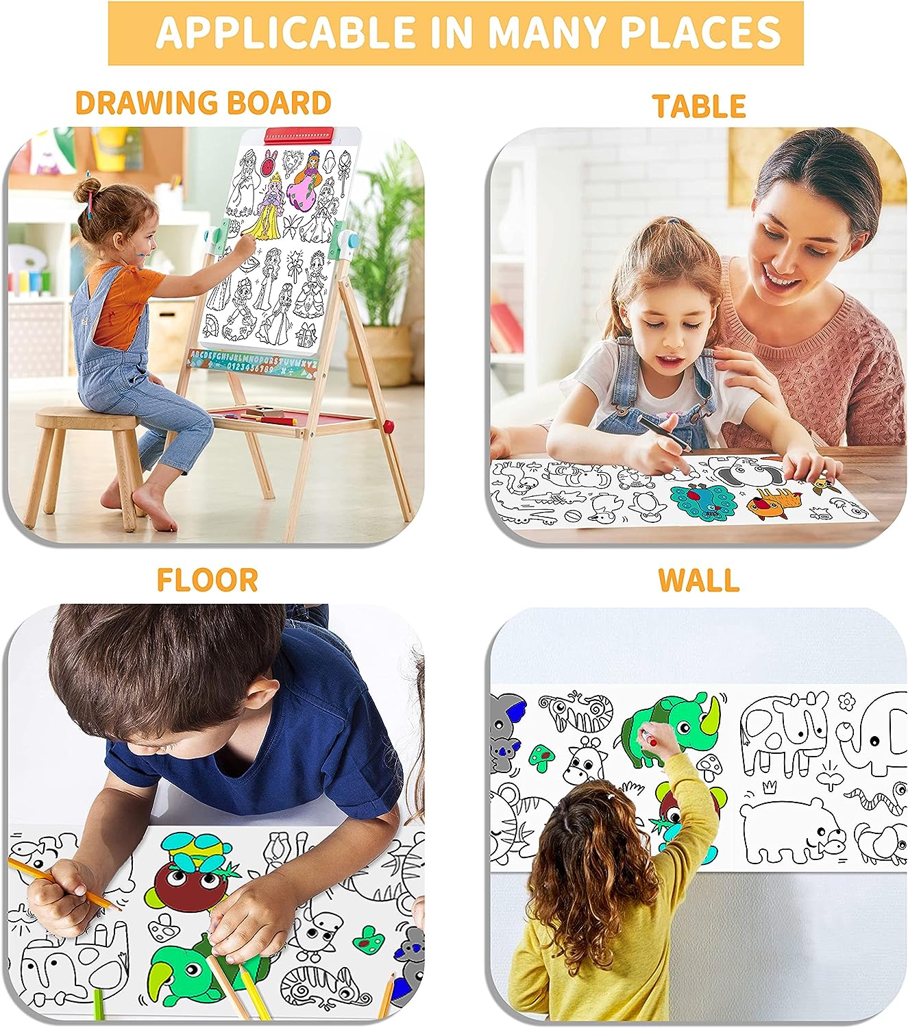 Children's Drawing Roll Coloring Paper 10m long for Kid Early Educational Birthday Party Gift - Image 5