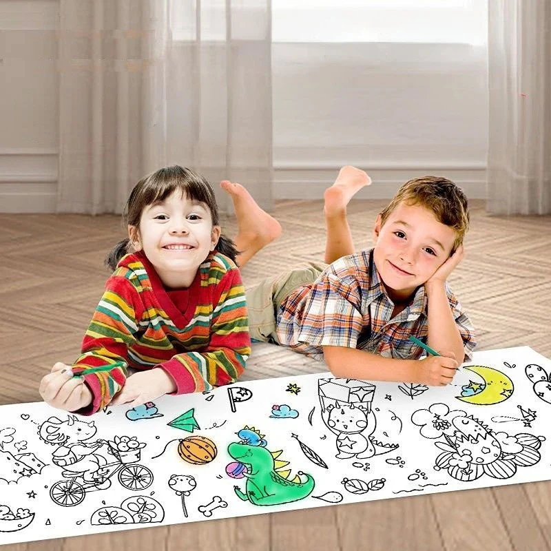 Children's Drawing Roll Coloring Paper 10m long for Kid Early Educational Birthday Party Gift - Image 7