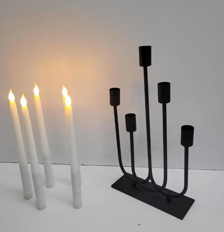 Classic 5 in 1 Metallic Candle Holder - Image 2