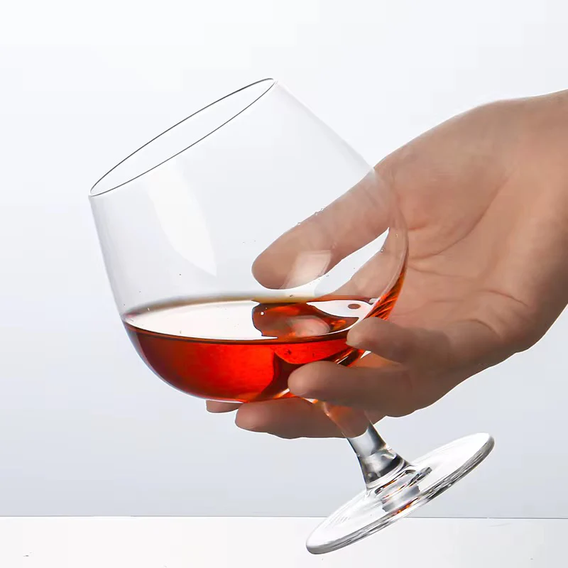 Classic Brandy Gl Set of 6, 360 ML, Non-Lead Crystal Clear, Ideal for White or Red Wine Cognac Glass - Image 2