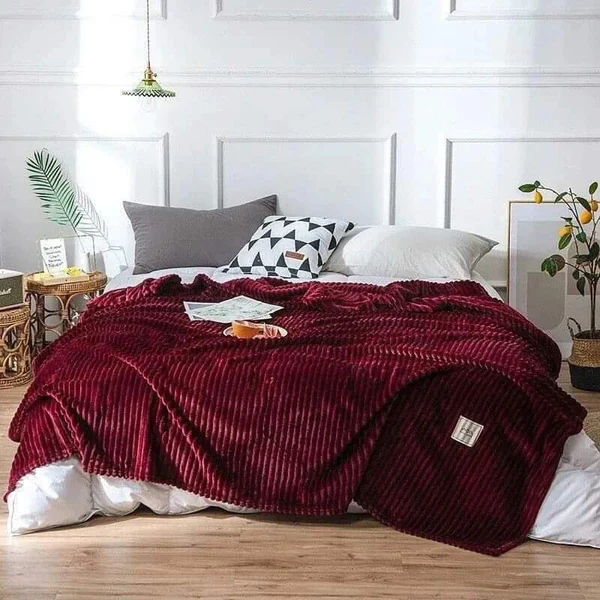 Classic Shawl/Throw Fleece Blanket - Image 5