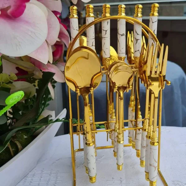 Classy 24pcs Cutlery Set Dinnerware Set - Image 4