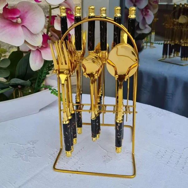Classy 24pcs Cutlery Set Dinnerware Set - Image 5