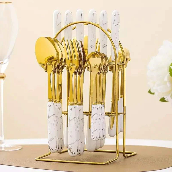 Classy 24pcs Cutlery Set Dinnerware Set - Image 6