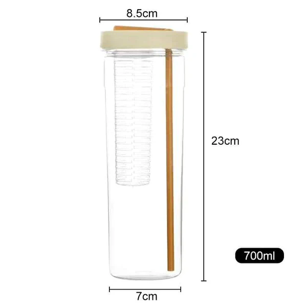 Clear Acrylic 800ml Smoothie Tumbler With Foldable Straw - Image 5