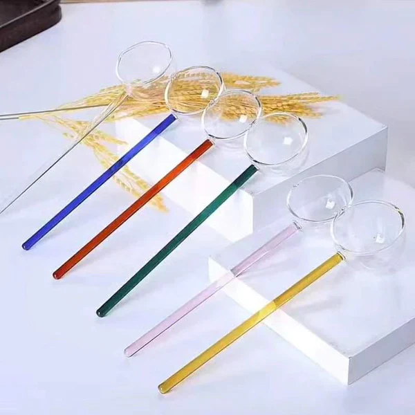 Clear Glass Dessert Spoon - Image 4