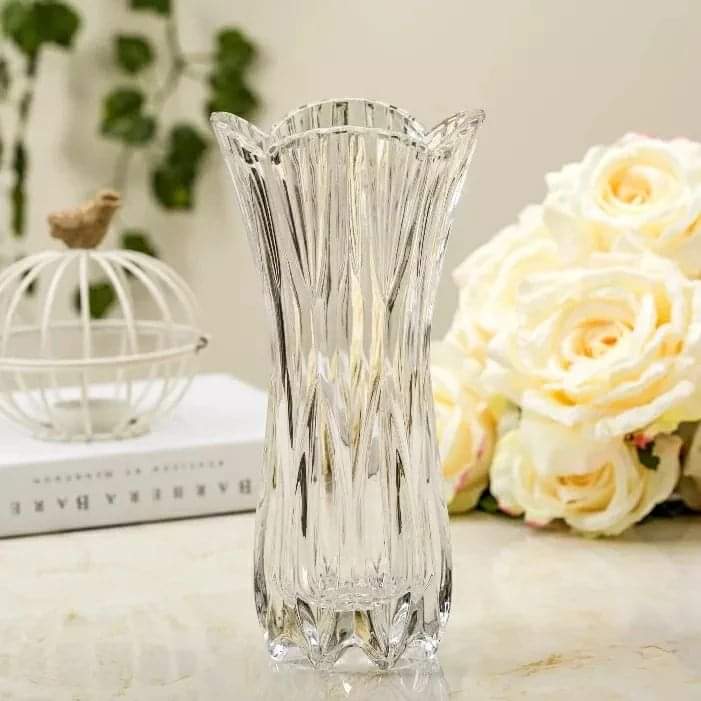 Clear Glass Flower vase - Image 2