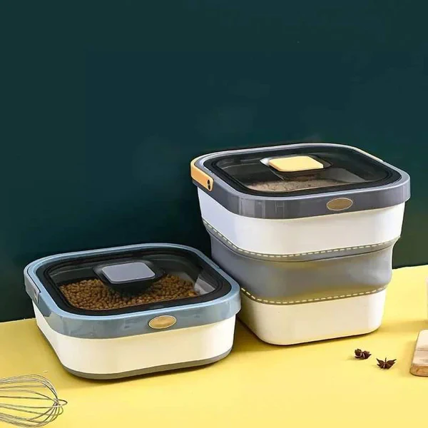 Collapsible 18 litres rice storage bucket - Image 5