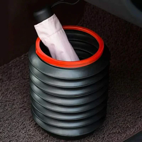 Collapsible Car Dustbin with Lid - Image 2