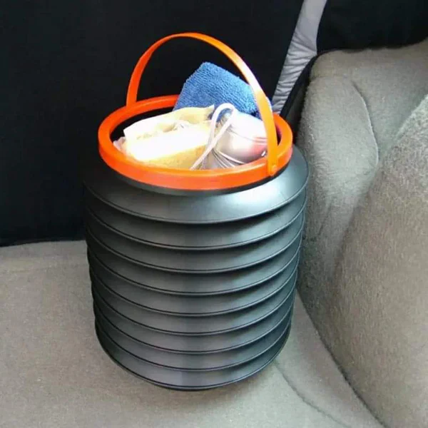 Collapsible Car Dustbin with Lid - Image 4