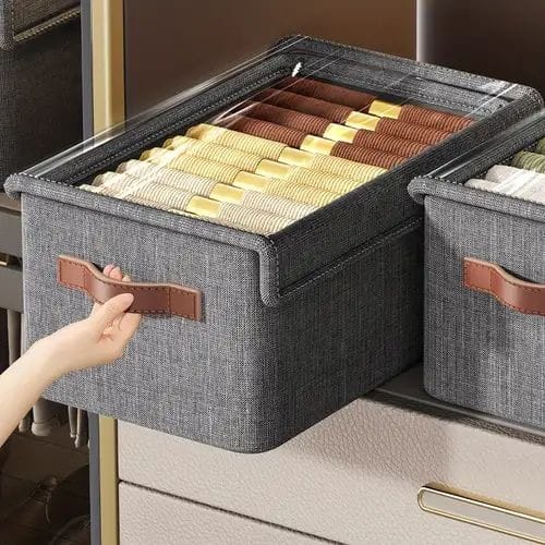 Collapsible Fabric Jeans Wardrobe Organizer with a Cover - Image 5