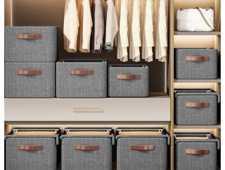Collapsible Fabric Jeans Wardrobe Organizer with a Cover - Image 6