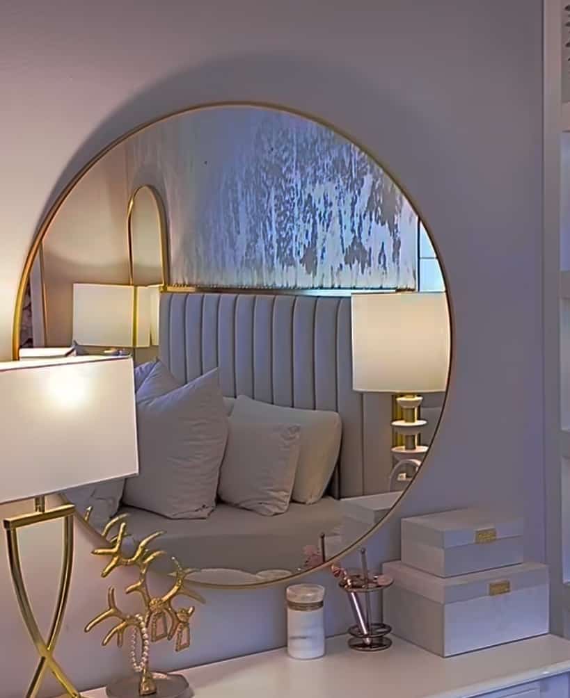 Contemporary Round Decor Mirror For Bathroom Vanity Entryway Mirror Living room - Image 6
