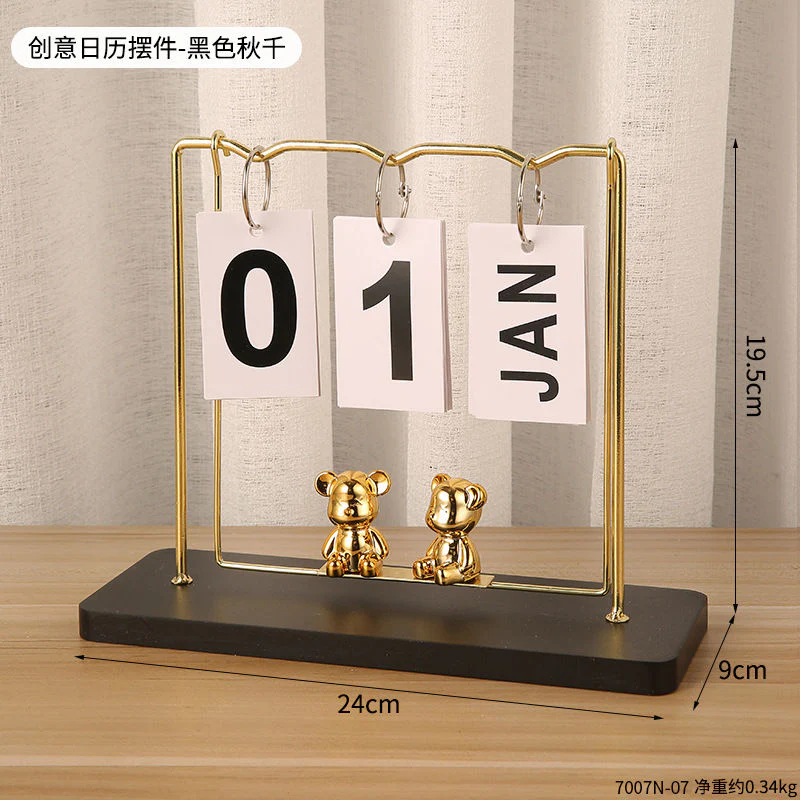 Creative Bear pendulum Swing Calendar - Image 2