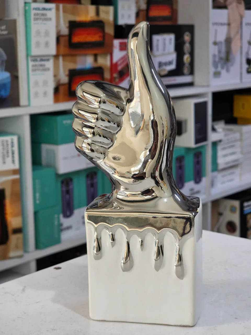 Creative embroidery medal Thumbs Up Trophy gold silver decoration - Image 3