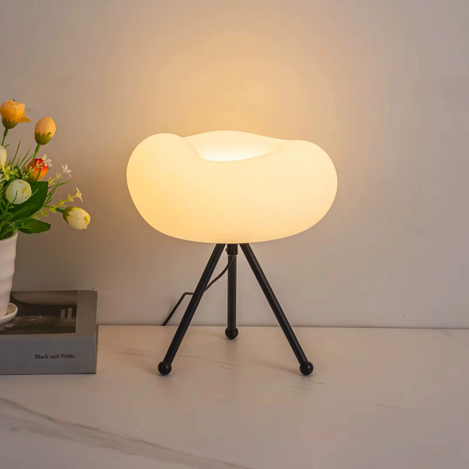 Creative Luxury Tripod Cloud Lamp – Decorative, Bedside & Reading Light - Image 2