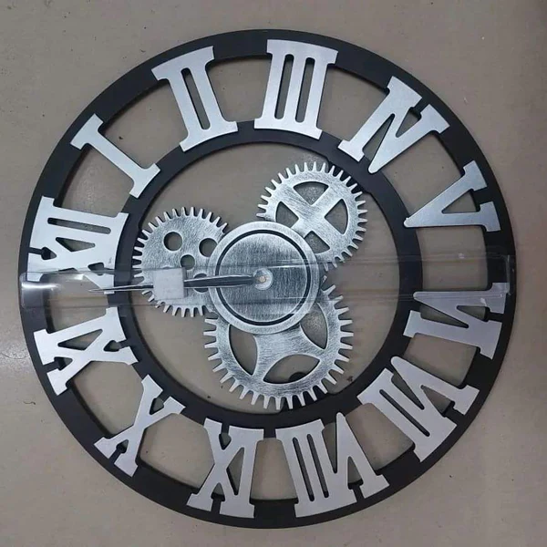 Creative Retro Gear Vintage Wall Clock - Image 5
