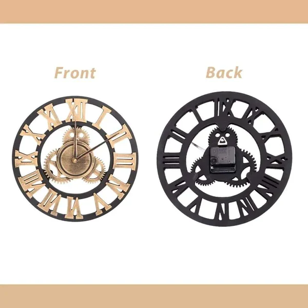 Creative Retro Gear Vintage Wall Clock - Image 6