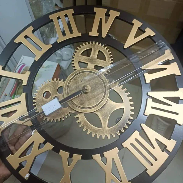 Creative Retro Gear Vintage Wall Clock - Image 8