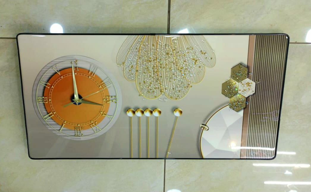 Crystal porcelain decorative painting with clock - Image 3