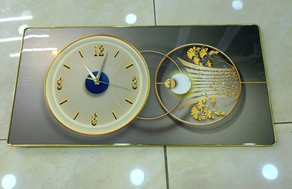 Crystal porcelain decorative painting with clock - Image 4