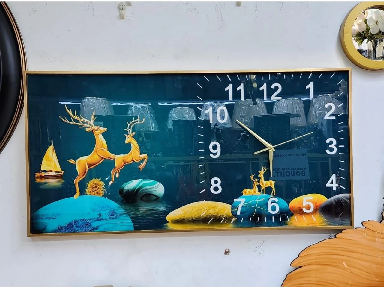 Crystal Porcelain Decorative Wall Clock. - Image 3
